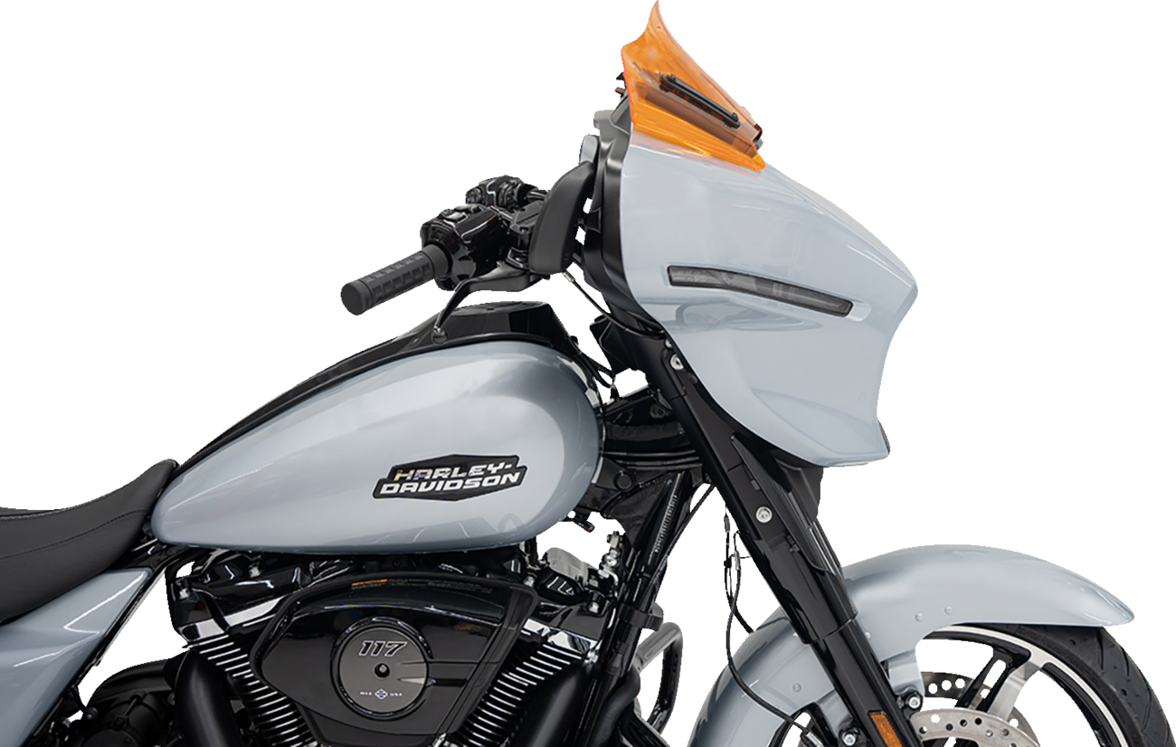 Klock Werks Kolor Flare 8" Orange Windshield fits 2023-2025 Harley Street Glide