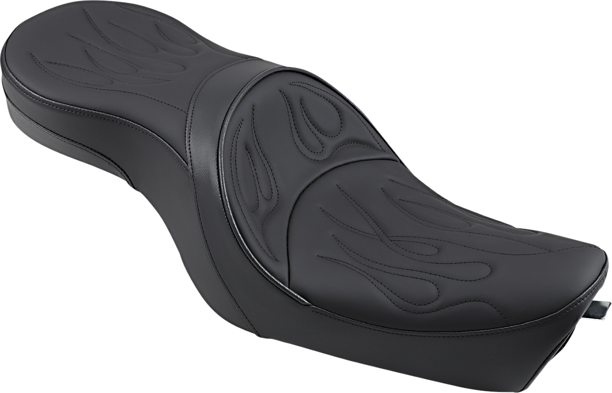 Drag Specialties Low Profile Flame Stitch Seat fits 2004-2022 Harley Sportster