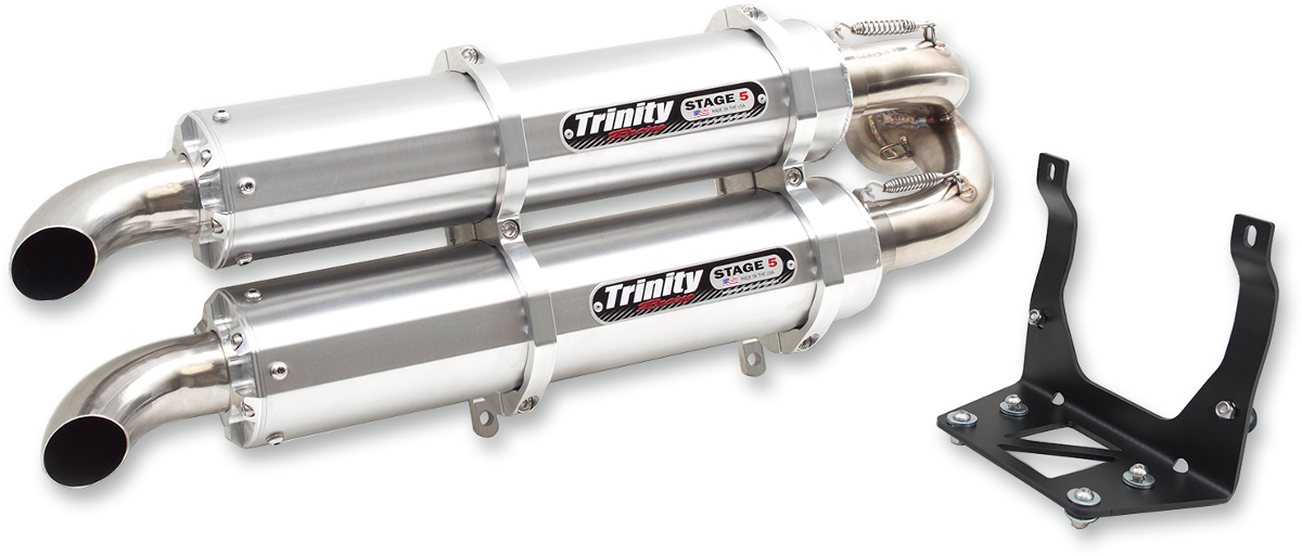 Trinity Racing Stage 5 Exhaust Slip on Muffler 2017-2023 Can-Am Maverick X3 900
