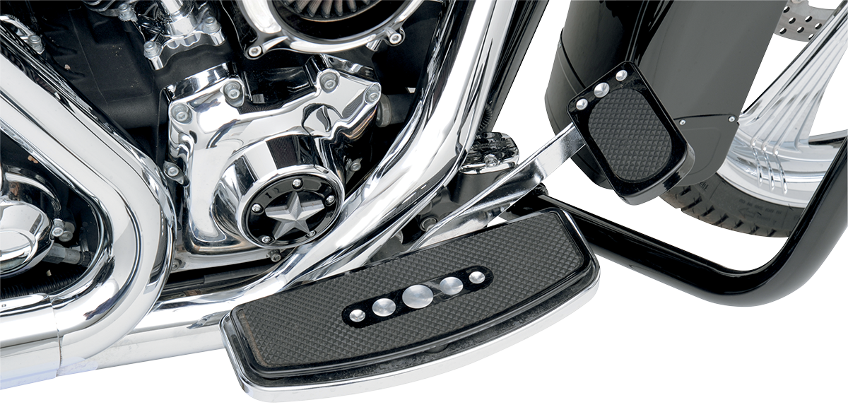 Drag Specialties Black Brake Pedal for 1983-2023 Harley Touring Electra Glide