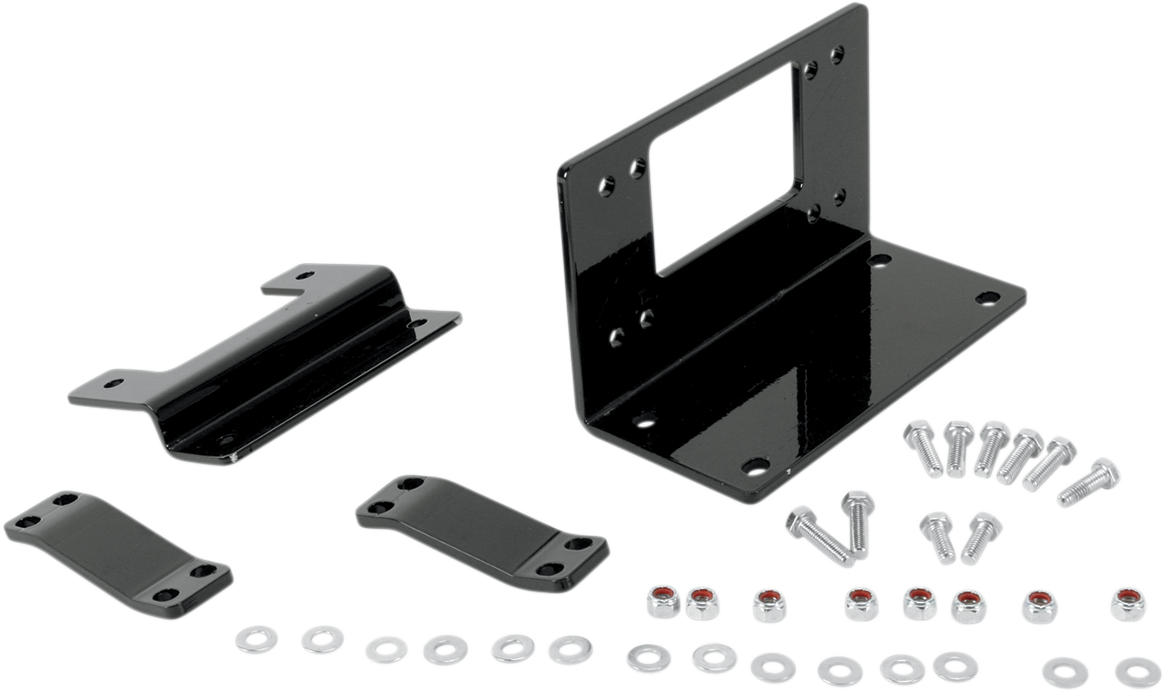 Moose Utility Black UTV Front Winch Mounting Kit for 2008-13 Kawasaki KRF Teryx