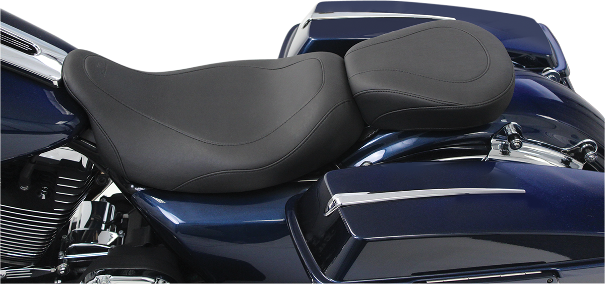 Mustang Wide Tripper Smooth Low Solo Seat fits 2008-2024 Harley Touring 76692