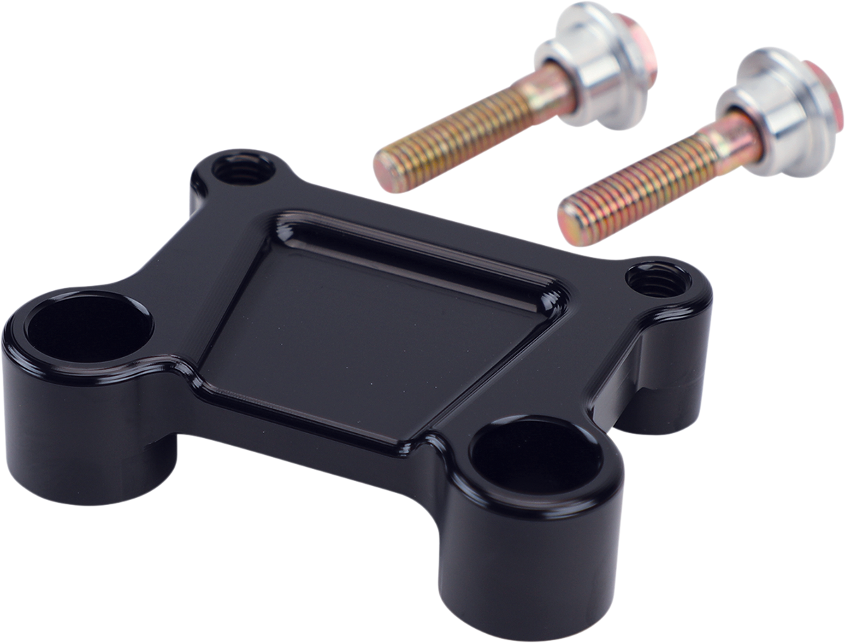 La Choppers Black T-Bar Handlebar Adapter 1985-22 Harley Touring FLHX FLHT FLHTP