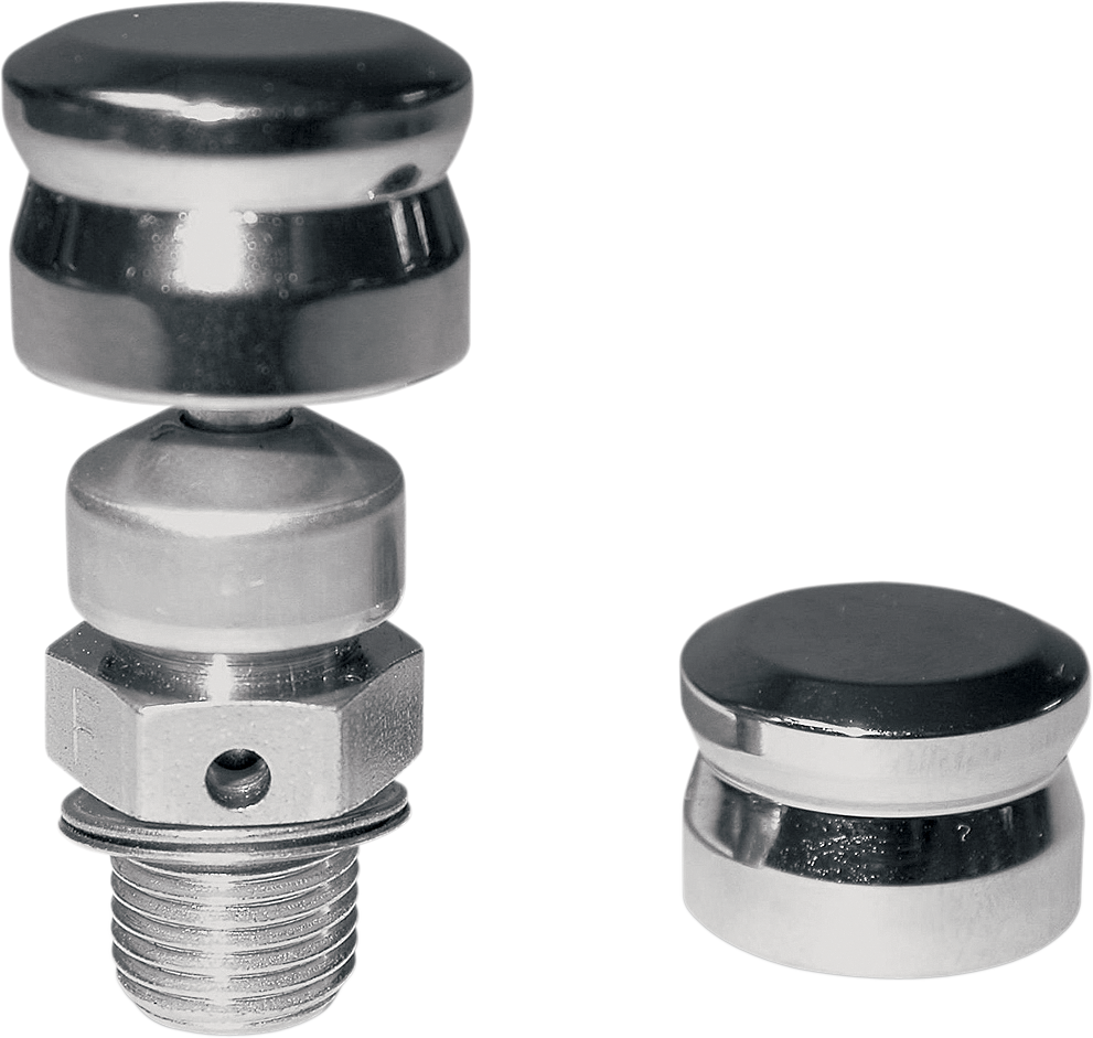 Drag Specialties Chrome Engine Compression Release Caps for Harley Davidson