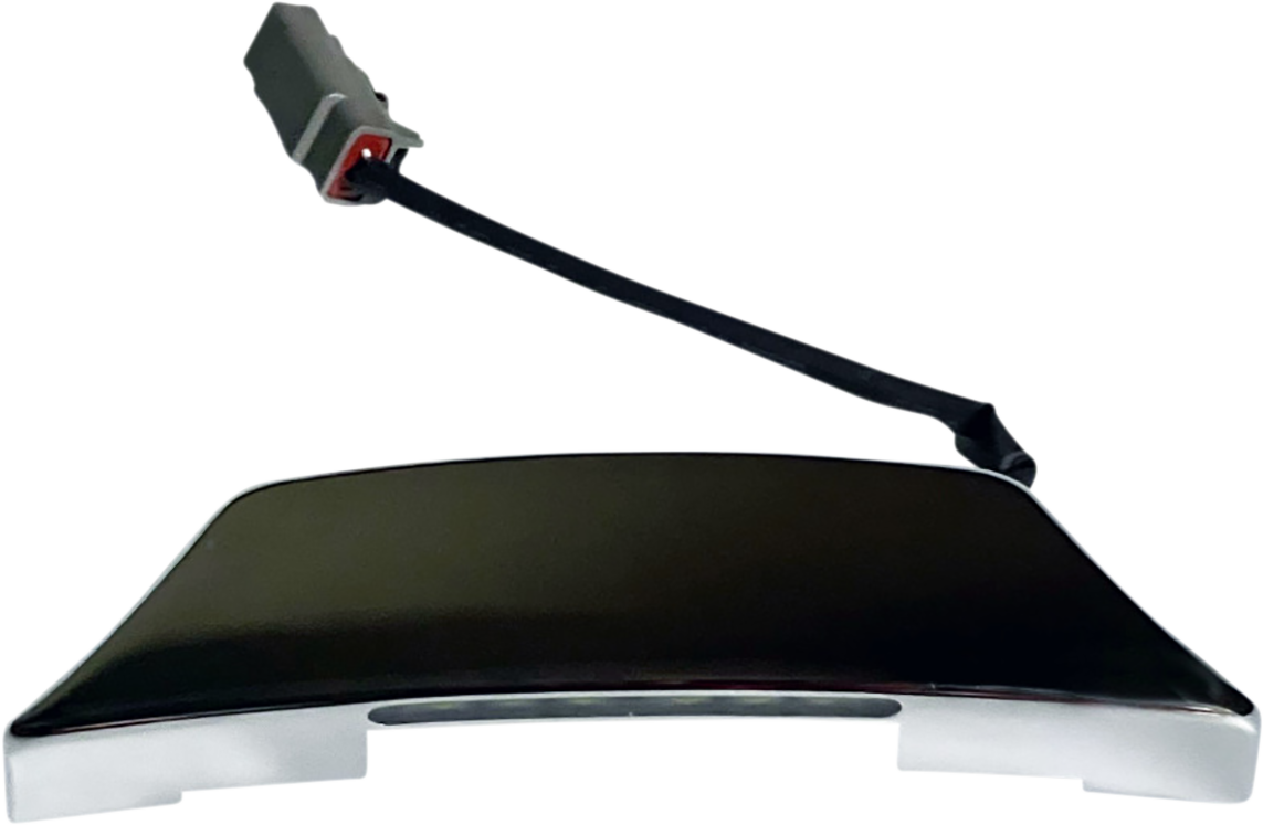 Custom Dynamics Chrome Radius License Plate Top Mount 2014-2022 Touring Models