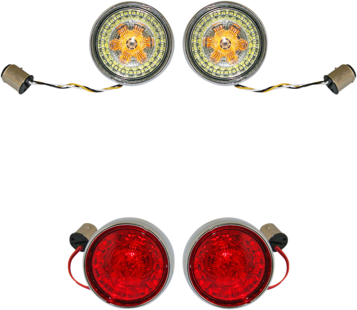 Custom Dynamics ProBeam LED Turn Signal Kit 2011-2024 Harley Softail Touring XLL