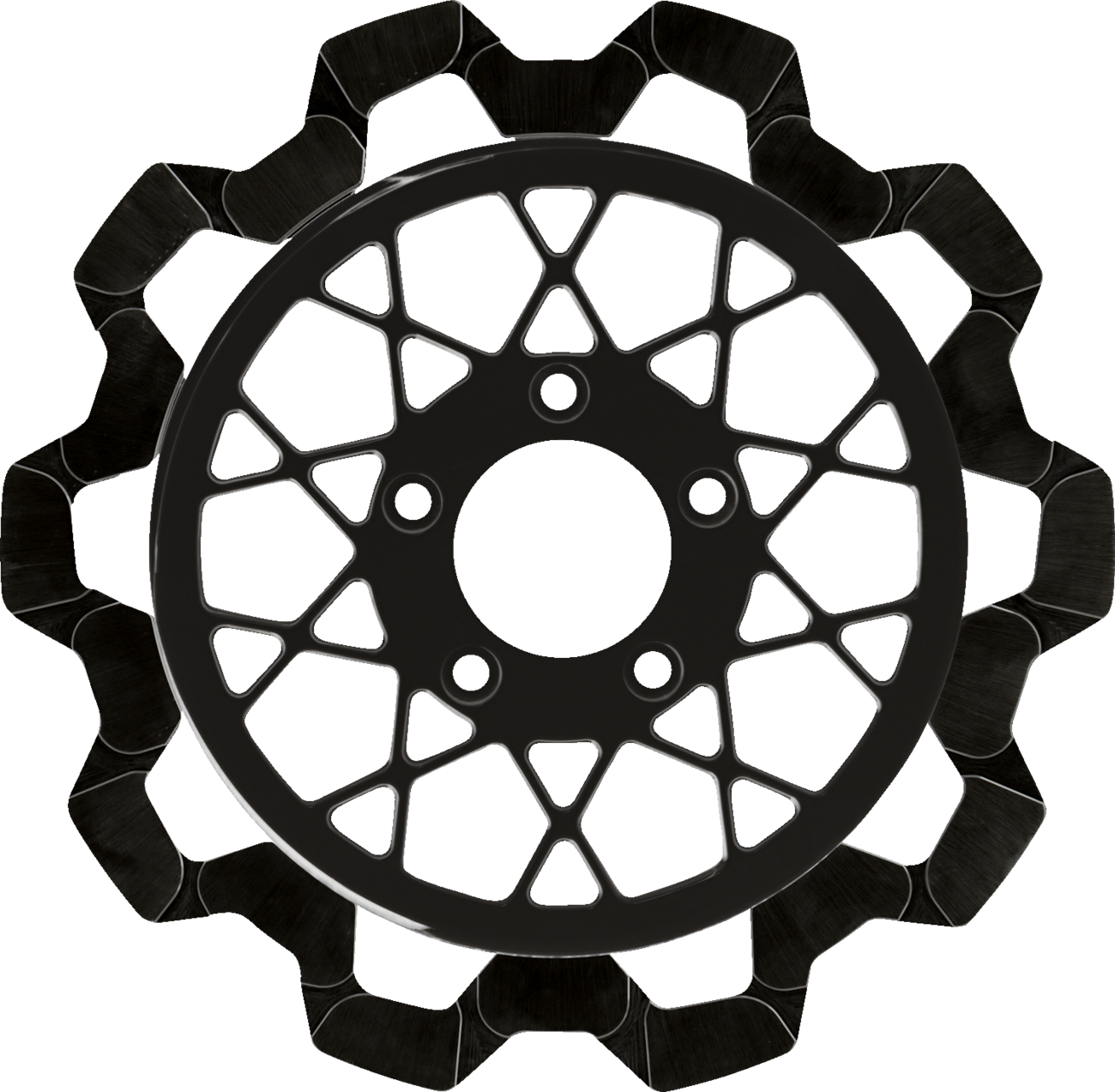 Lyndall Racing Gemini Black Rear Brake Rotor for 2014-2024 Harley Touring FLH