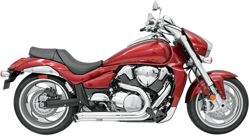 Bassani Pro Street Chrome 2-2 Turn Out Exhaust 06-09 Suzuki Boulevard 1800 N