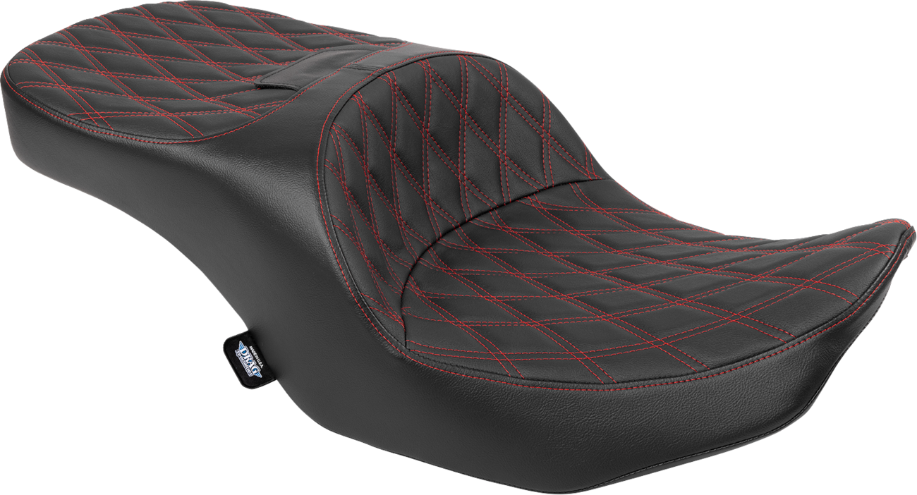 Drag Specialties Freedom Forward Red Diamond Seat fits 2023-2025 Harley Touring