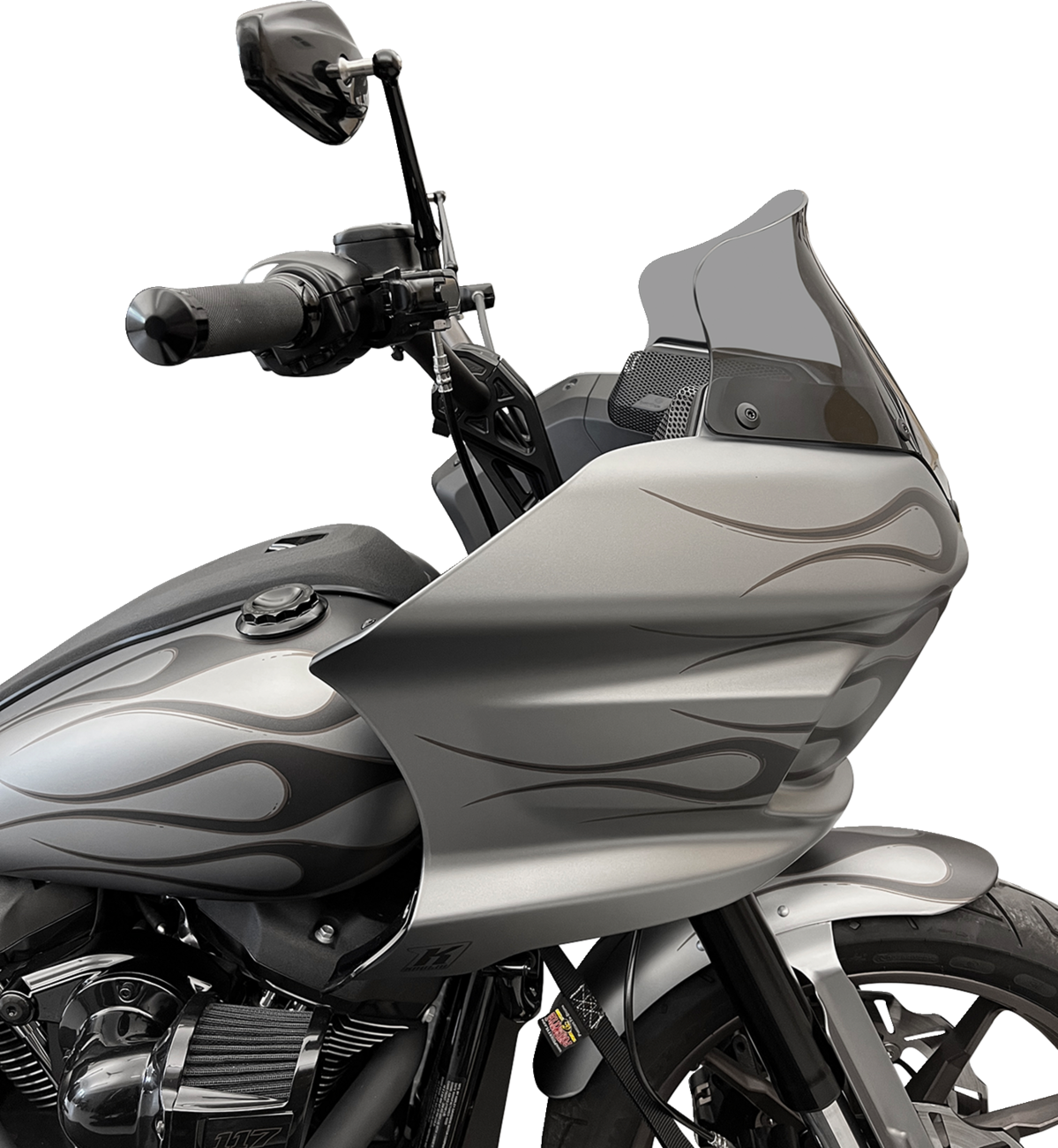Kodlin Fastback Black 6" Straight Handlebar Risers for 2018-2024 Harley Softail
