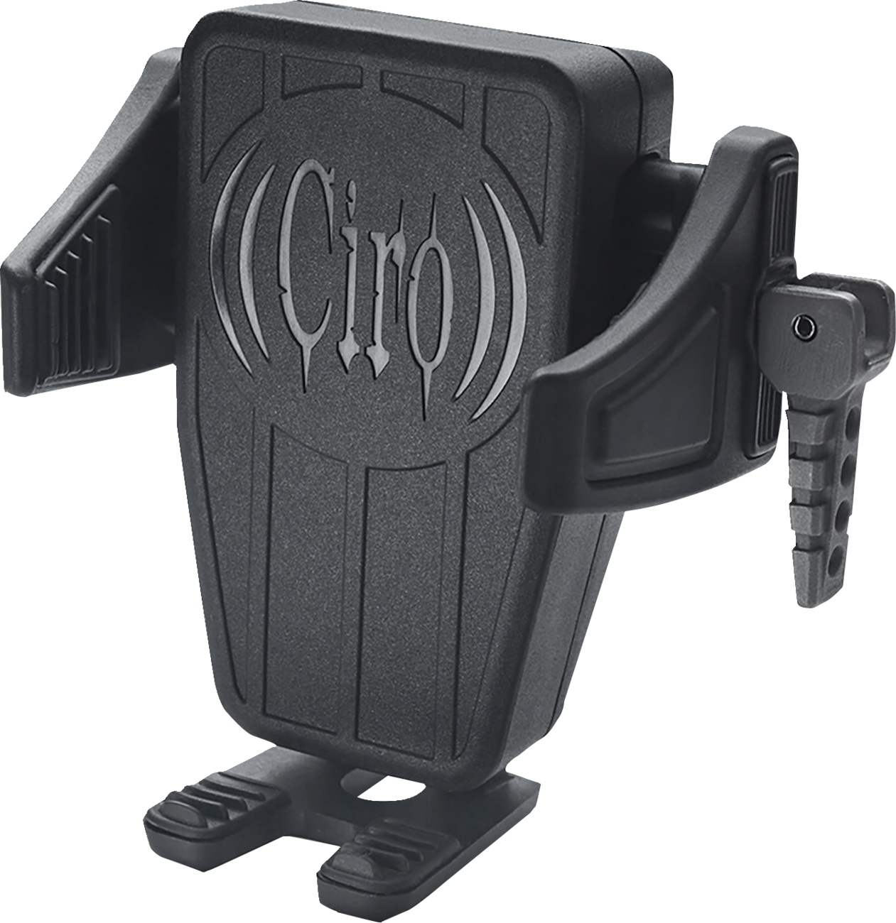 Ciro Cybercharger Trim Line Black Motorcycle Phone Holder & Wireless Charger