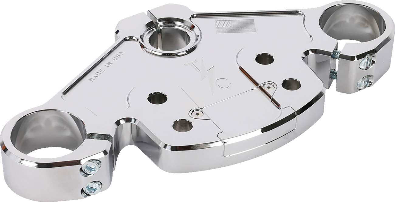 Thrashin Supply Chrome Top Triple Tree for 2024 Harley Road Glide TSC-2921-3