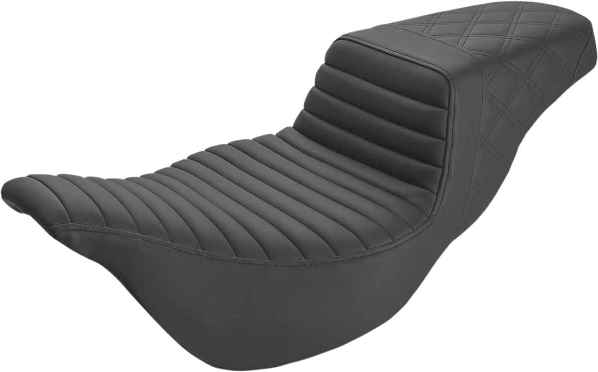 Saddlemen Black Step-Up Extended Reach Seat for 2008-2024 Harley Touring FLHX
