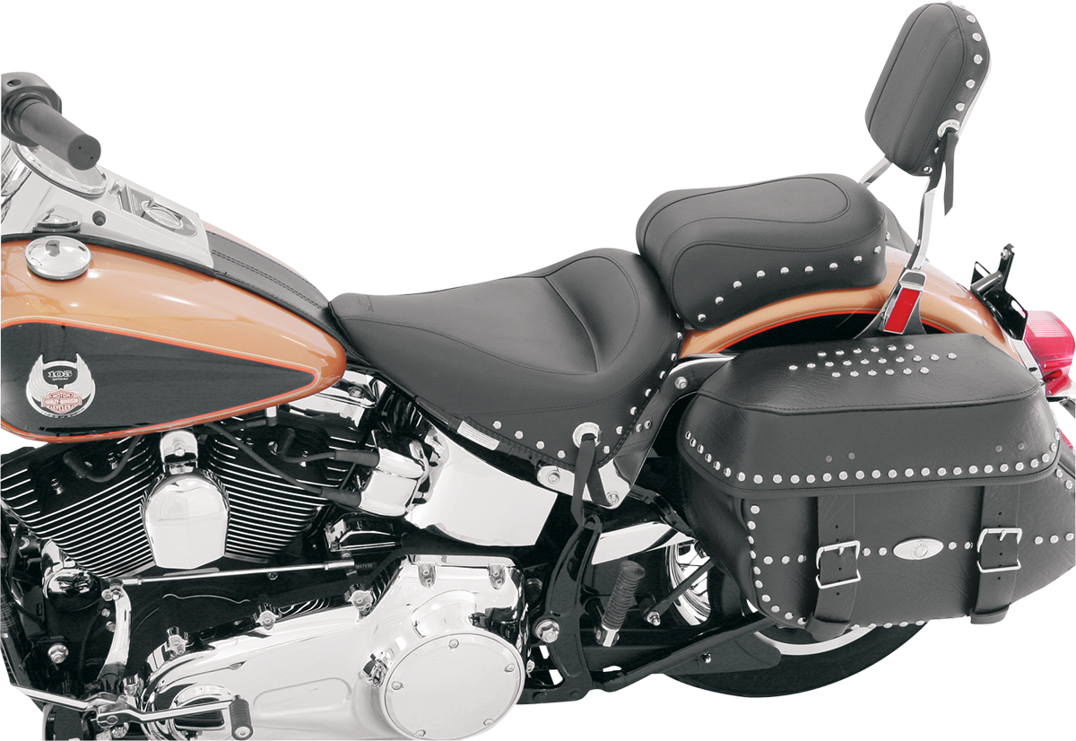 Mustang Studded Solo Seat for 2000-2017 Harley Softail Deluxe Heritage Springer