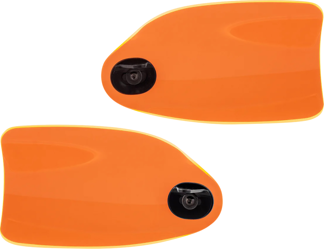Klock Werks Flare Orange Ice Hand Guards for 2002-2025 Harley Hydraulic Clutch