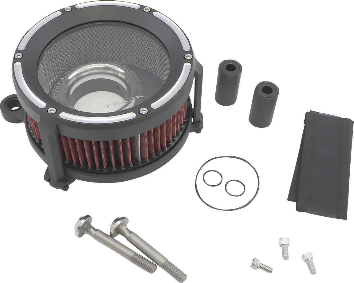 Trask Assault Charge High-Flow Black Air Cleaner for 1999-2017 Harley TM-1021RC