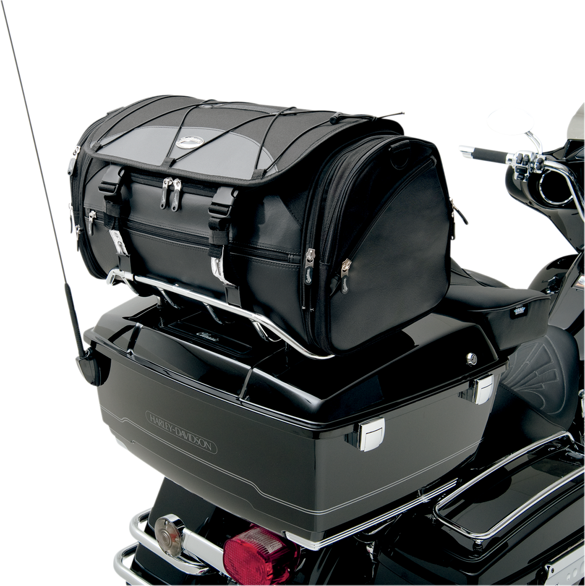 Saddlemen Deluxe Rear Universal Motorcycle Tour Pak Rack Luggage Bag Harley