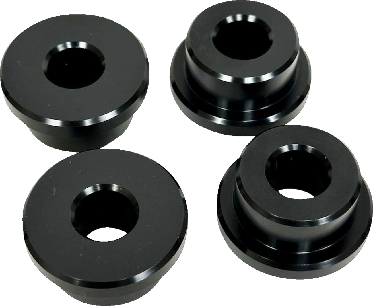 Pro One Solid Black Aluminum Riser Bushing Kit for 1984-2017 Harley Davidson