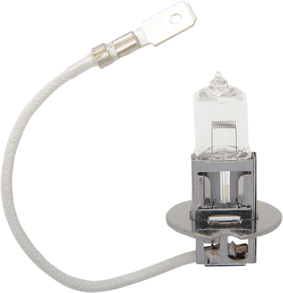 Drag Specialties White 55W Halogen PK22s H3 Front Motorcycle Headlight Bulb