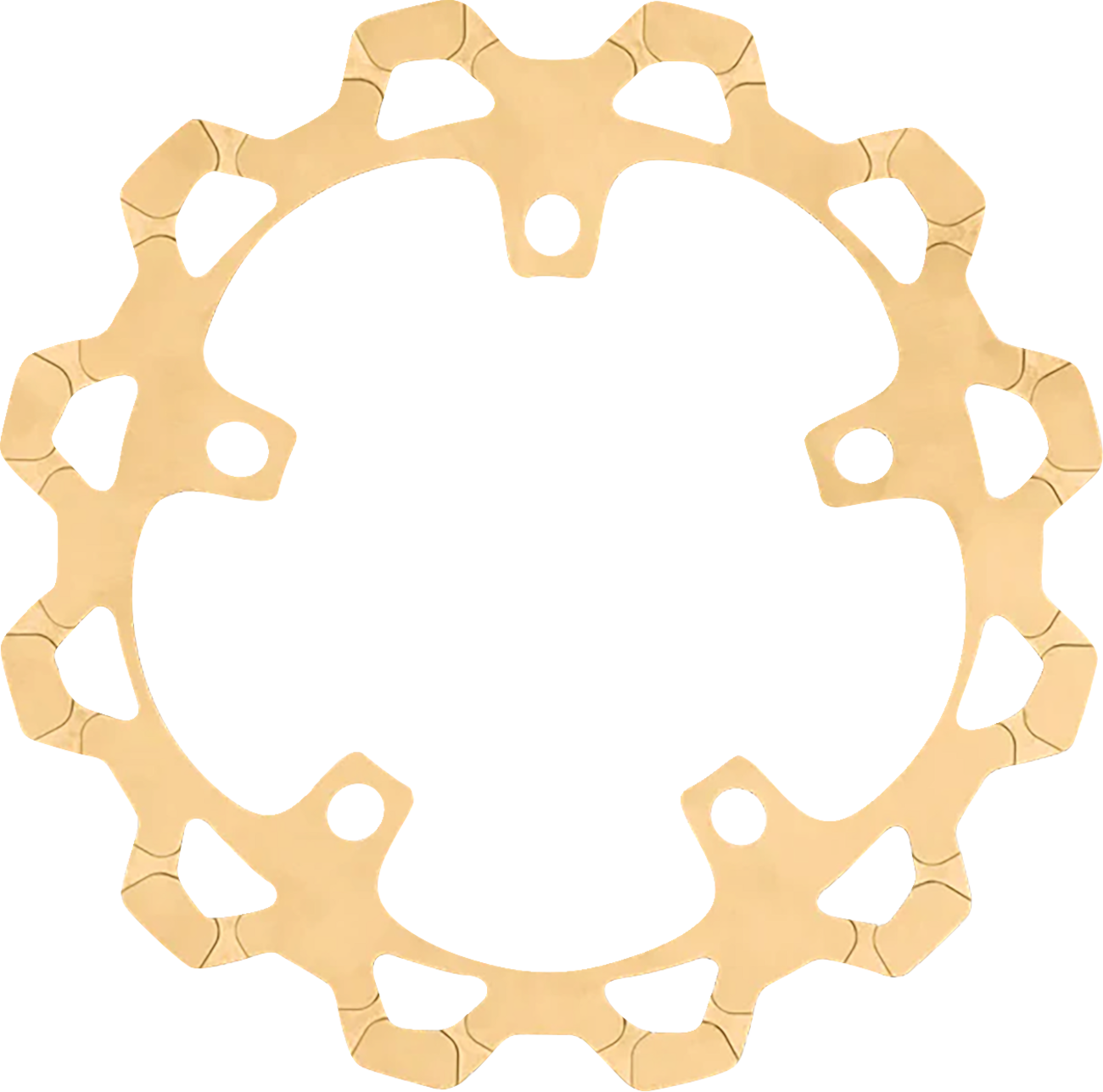 Lyndall Racing One Piece Gold Front Brake Rotor for 2024 Harley FLTRX Road Glide