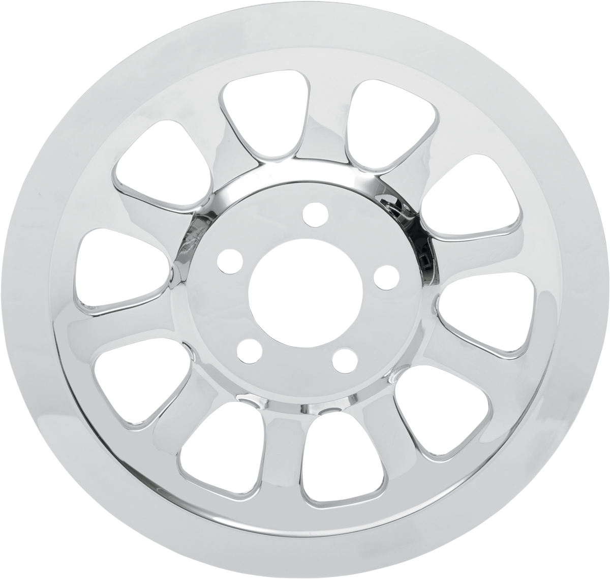 Drag Specialties Chrome Outer Pulley Cover for 2007-2017 Harley Softail FLST