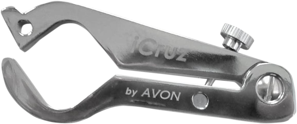Avon iCruz Chrome Motorcycle Handlebar Grips 1" Twist Throttle Lock for Harley