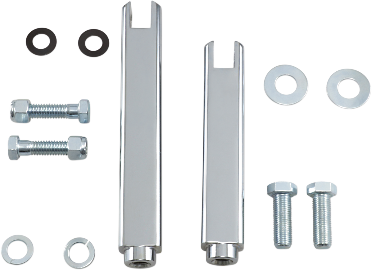 Drag Specialties Chrome Driver Highway Bar Peg Mount Kit 84-03 Harley Sportster