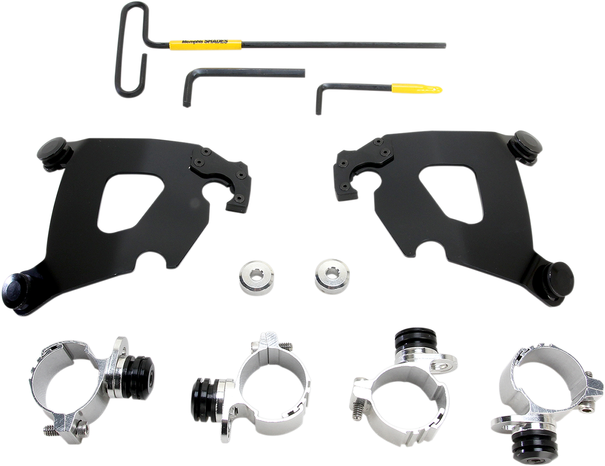 Memphis Shades Cafe Fairing and Black Mount Kit for 2011-2019 Harley Sportster