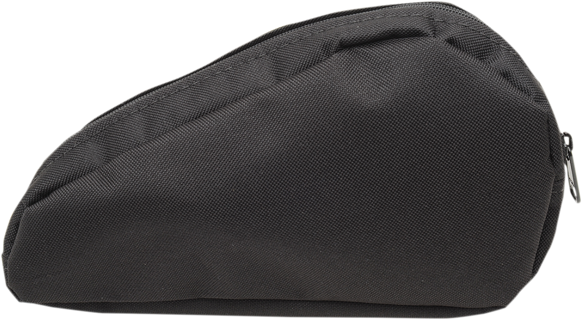 Drag Specialties Black Textile Zipper Tear Drop Tool Box Left Side Pouch