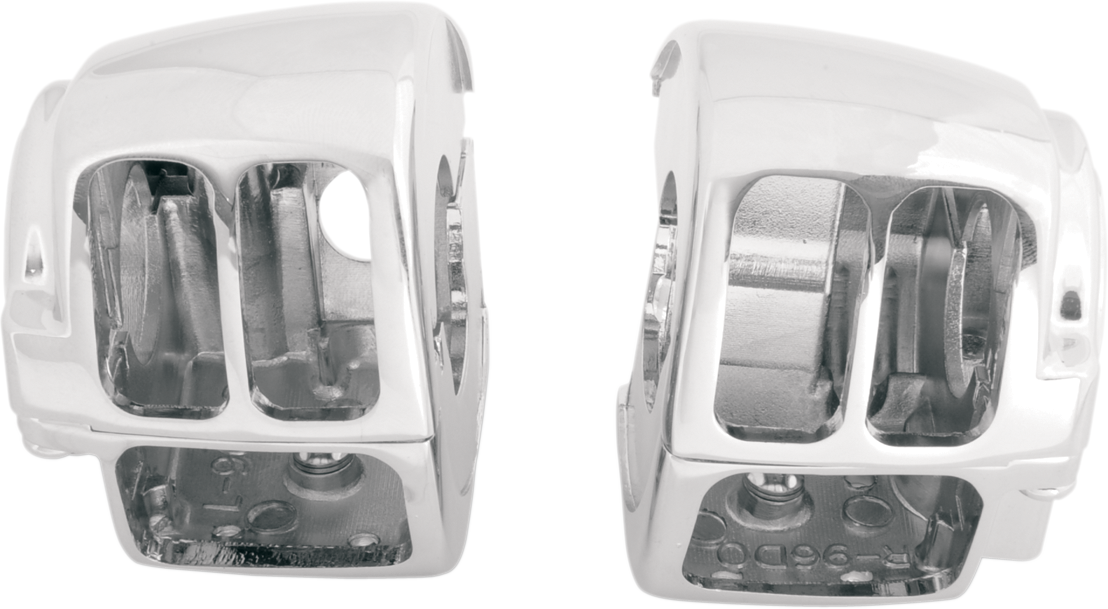 Drag Specialties Chrome Handlebar Switch Housing Kit 2008-2013 Harley Touring