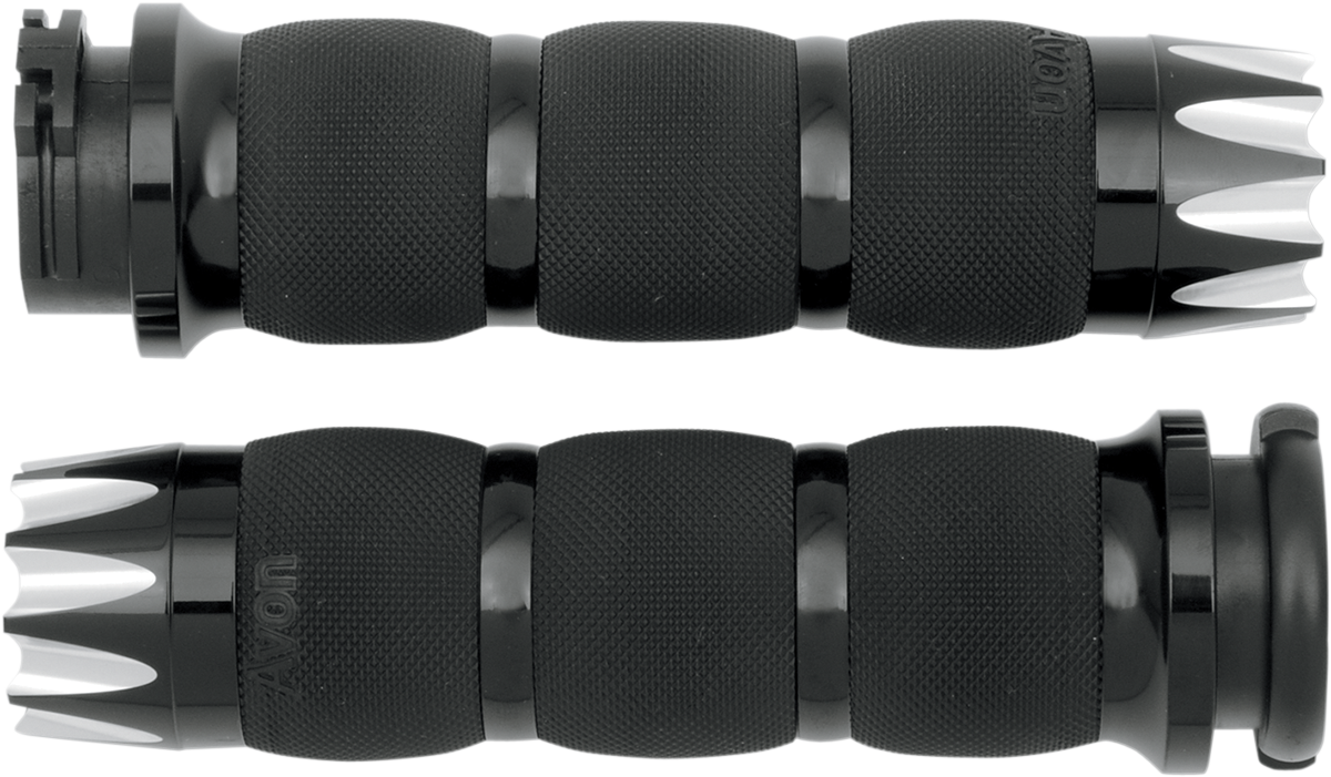 Avon Excalibur Air 1" Cable Handlebar Grips for 1980-2022 Harley Dyna Touring