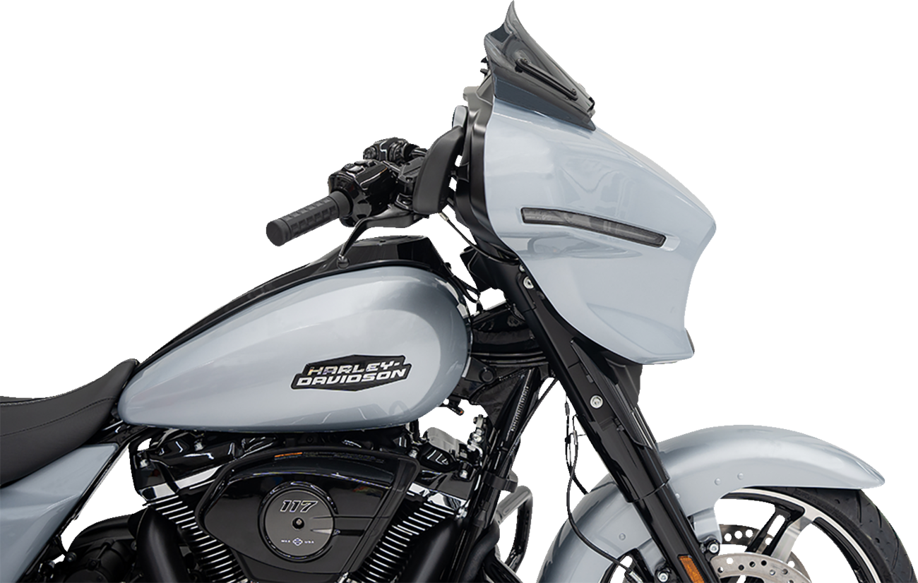 Klock Werks Flare 8" Dark Smoke Windshield for 2023-2025 Harley Street Glide