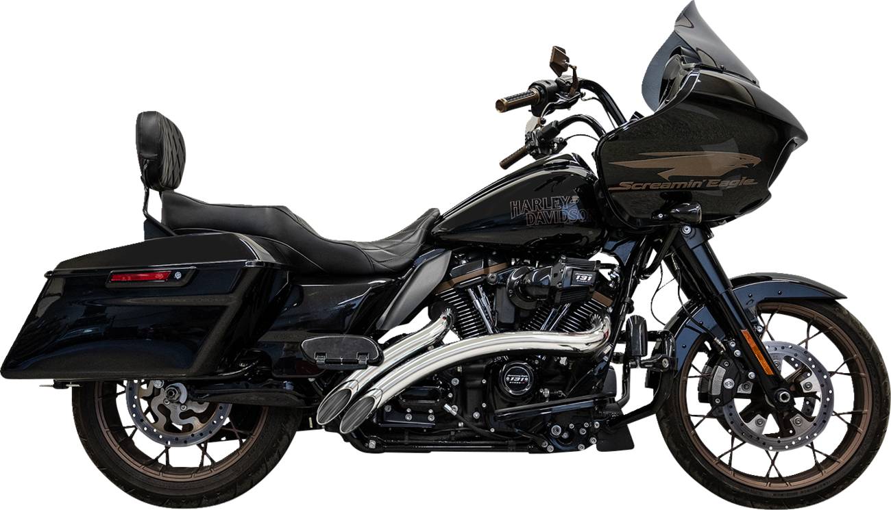 Bassani 2-2 Radial Chrome Exhaust System fits 2019-2023 Harley Touring FLTR FLHX