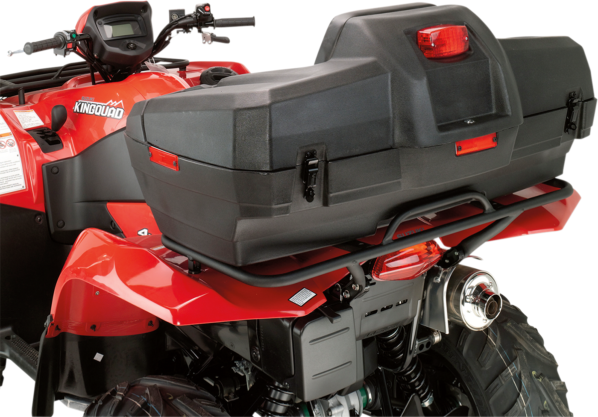 Moose Black Lockable Trailblazer Rear Storage Rack Cargo Trunk & Brake Light