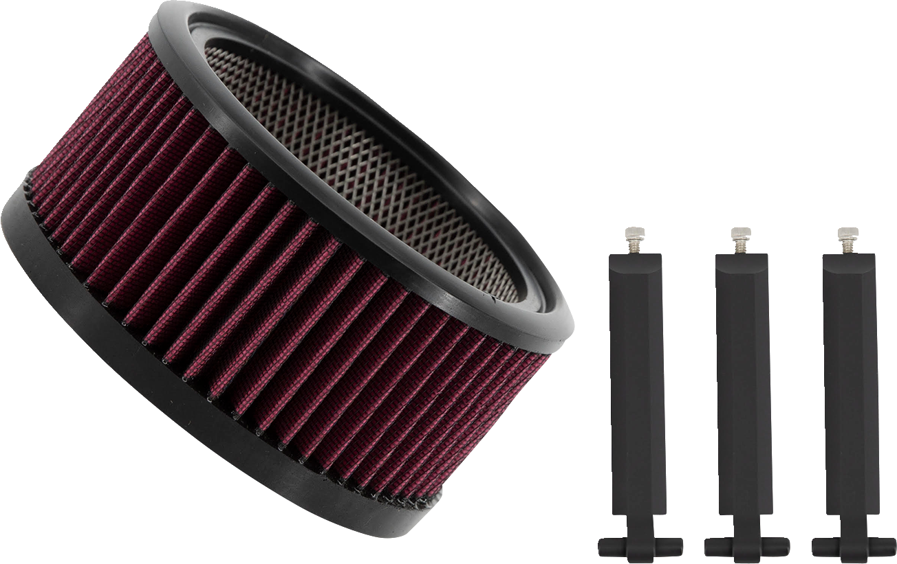 Trask Big Power Assault Charge Black Filter Kit for Harley Davidson Motorcycle