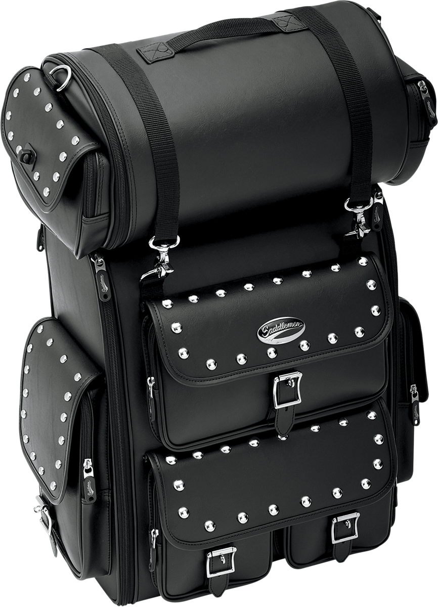 Saddlemen Desperado Studded Sissy Bar Motorcycle Touring Bag EX2200S