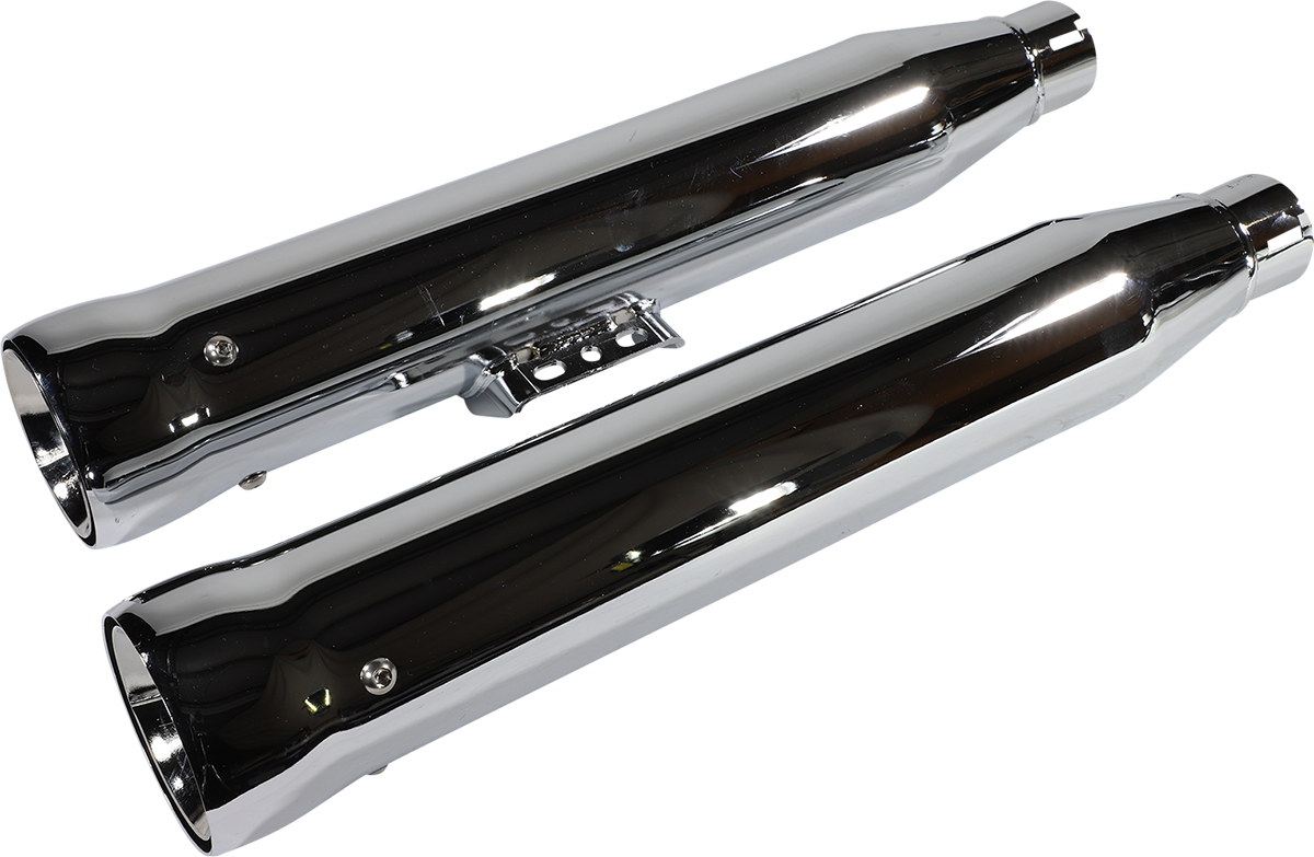 Cobra Chrome Neighbor Hater Slip On Mufflers 2018-2022 Harley Softail FXBR FLFB