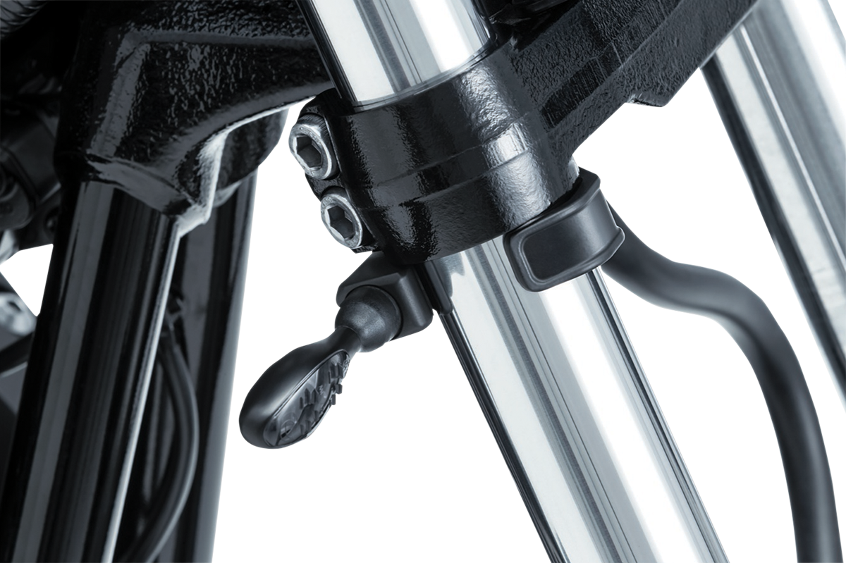 Kuryakyn 2580 Black Pipe Wrench 39-49mm Front Fork Tube Turn Signal Mount Clamp