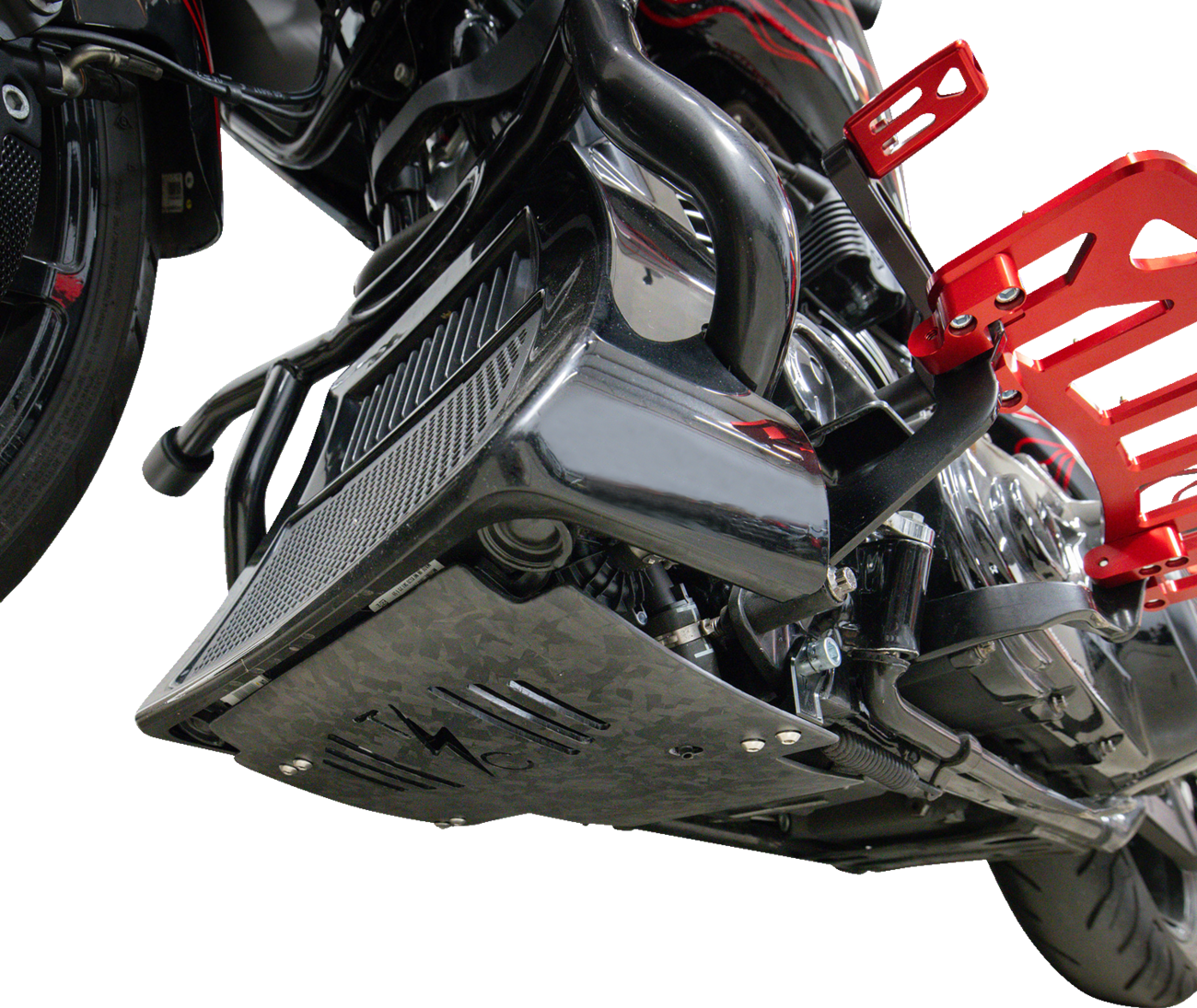 Thrashin Carbon Fiber Forged Skid Plate for 2023-2025 Harley Street Road Glide