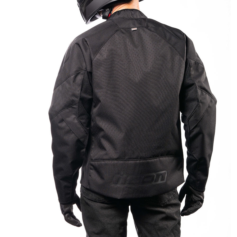 Icon Hooligan CE Adult Mens Black Motorcycle Street Racing Sport Jacket