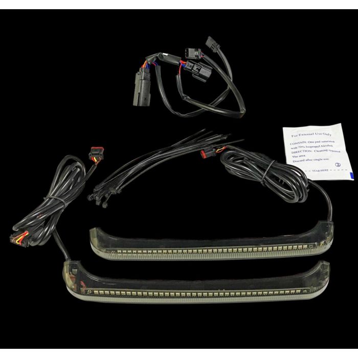 Custom Dynamics Sequential Low Profile LED Saddlebag Lights 14-24 Harley Touring