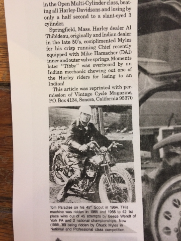Chuck Myles Vintage Replica The Indian Hillclimber 22" x 17" Carstock Poster