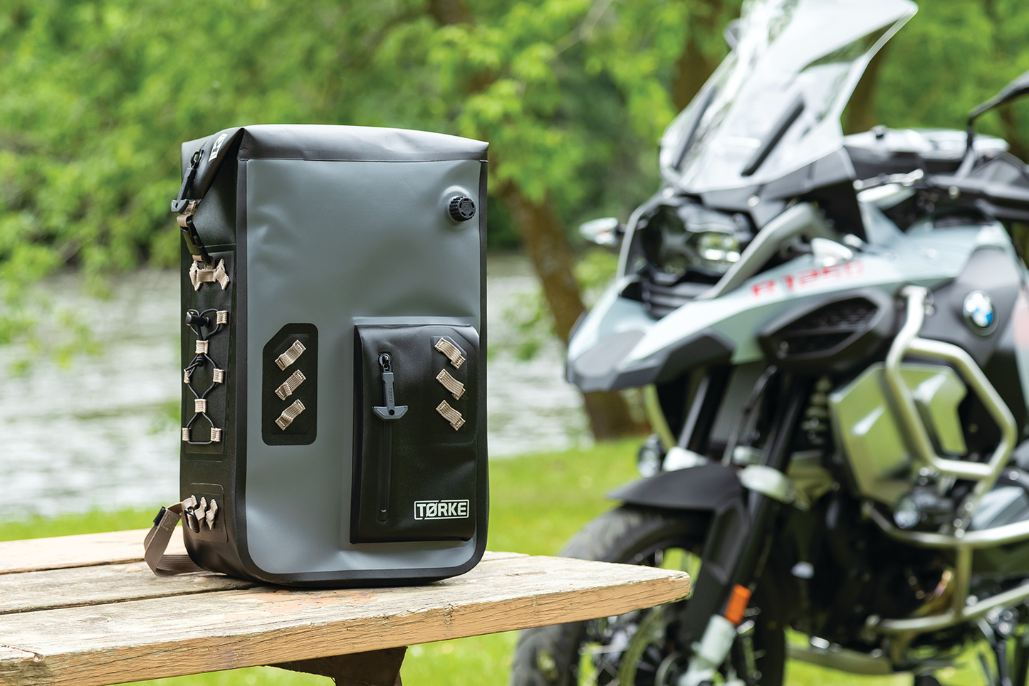 Kuryakyn 5173 Torke 25L Thermoplastic Motorcycle Riding Casual Backpack