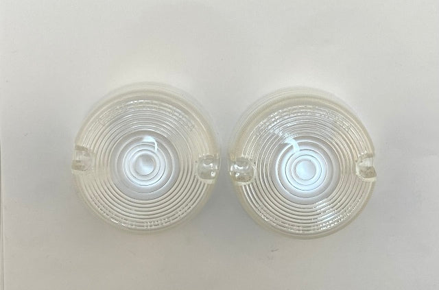 Chris Products Pair Clear Turn Signal Lens fits 1986-2001 Harley Softail Dyna