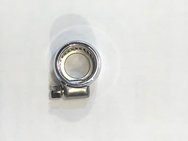 Drag Specialties Chrome 3/8" Single Grooved Universal Motorcycle Hose End Clamp