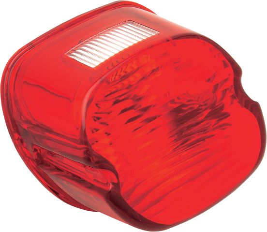 Drag Specialties Red Laydown Taillight Lense fits 1973-98 Harley Touring Softail