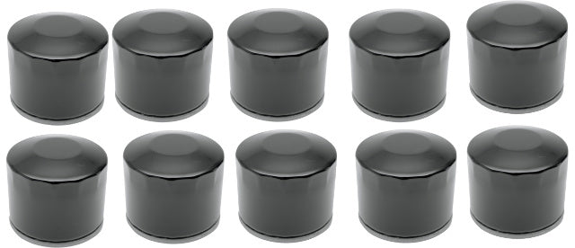 Drag Specialties Black Spin On 10 Pack Oil Filters for 80-86 Harley Touring Dyna
