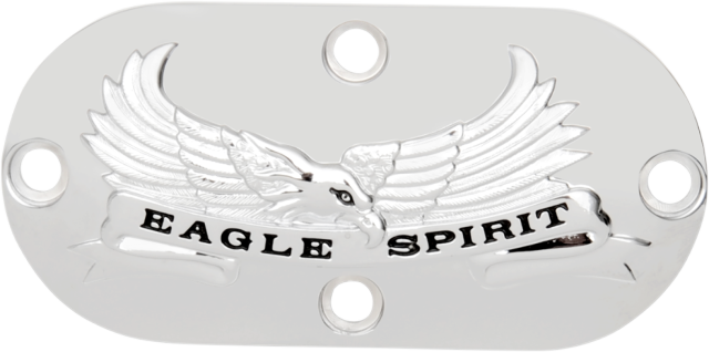 Drag Specialties Chrome Eagle Spirit Inspection Cover for 70-06 Harley Big Twin