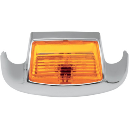 Drag Specialties Chrome Amber Front Fender Tip Light fits 80-95 Harley Touring