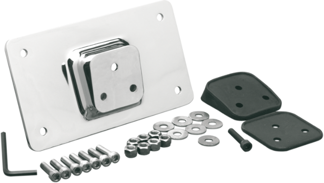Drag Specialties Fender Laydown License Plate Mount for 1955-16 Harley FX XL FL
